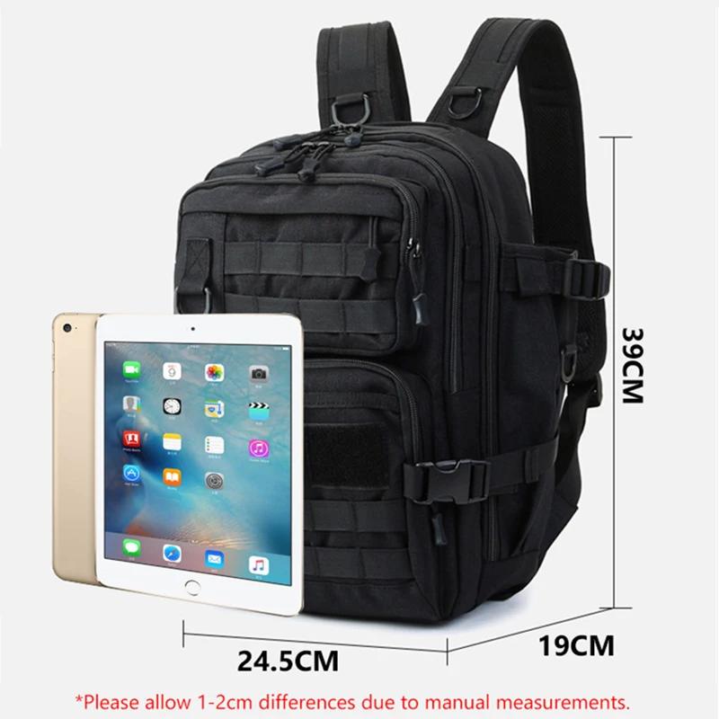 Grand sac à dos tactique pour matériel de pêche avec porte-canne et porte-gourde poches multiples pêcheurs