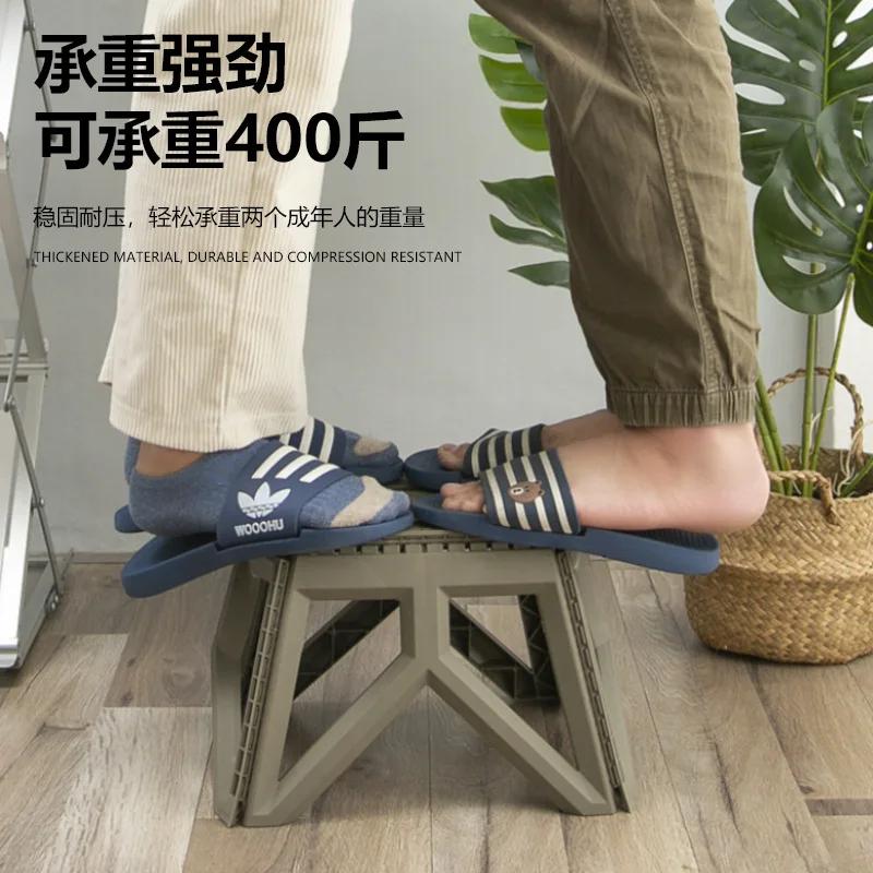 Tabouret pliant portable haute résistance pour pêche, camping et randonnée en extérieur