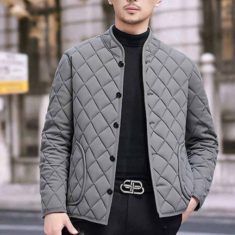 Veste hiver homme coupe-vent rembourrée pour pêche - Veste chaude matelassée père famille