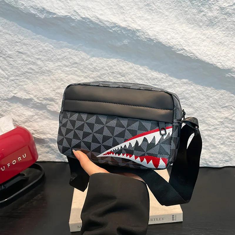 Sac bandoulière bouche requin créatif pêche porte-monnaie téléphone mode capacité