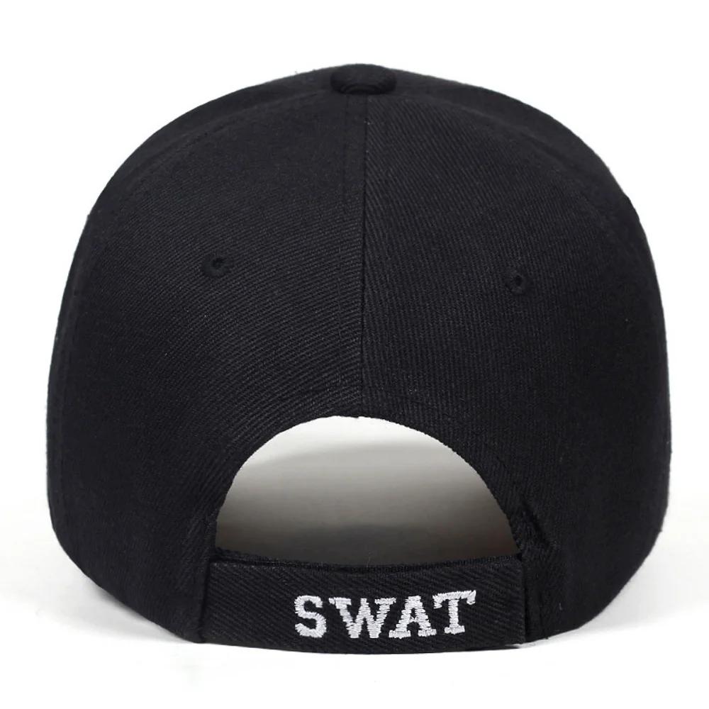 Casquette baseball SWAT Eagle brodée pour hommes - Modèle aigle tactique réglable pour pêche et outdoor