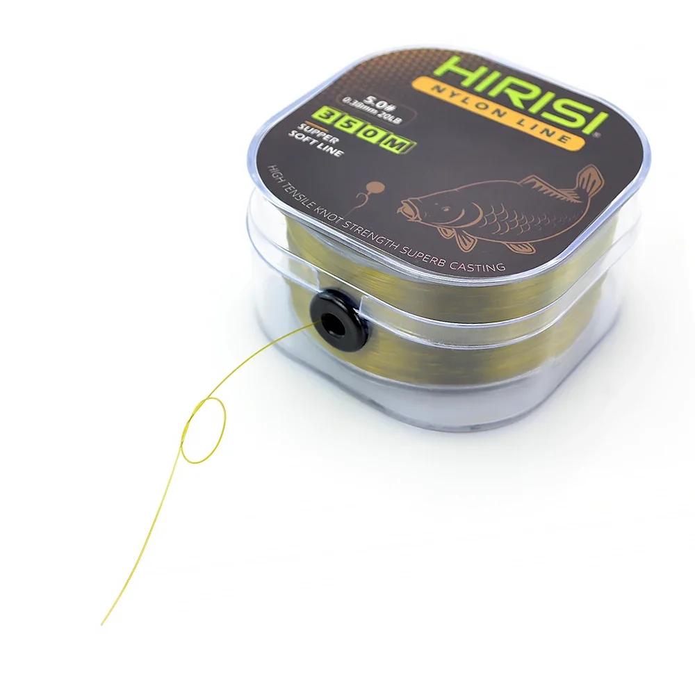Ligne de pêche Hirisi 350m monofilament nylon super résistante pour carpe made in Japan