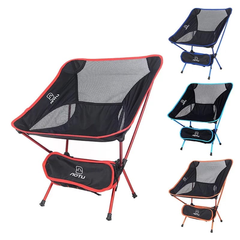 Chaise pliante portable camping plage jardin fauteuil lune confortable transport facile