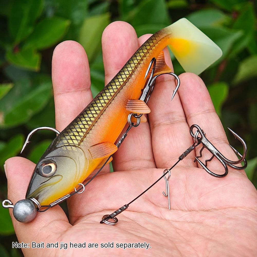 Hameçons Triple Rosewood Acier Haut Carbone T-Treble Spike Stingers #4 à #1/0 pour Eau Douce et Mer