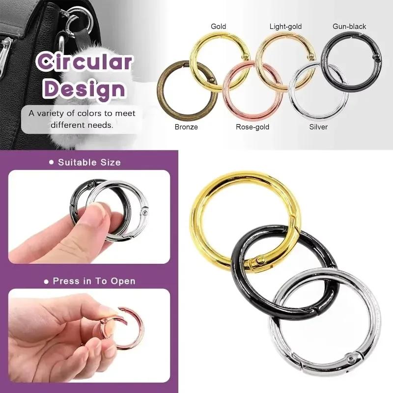 Anneaux métalliques 30/10pcs pour DIY bijoux - Fermoirs ronds ouverts pour porte-clés et chaînes