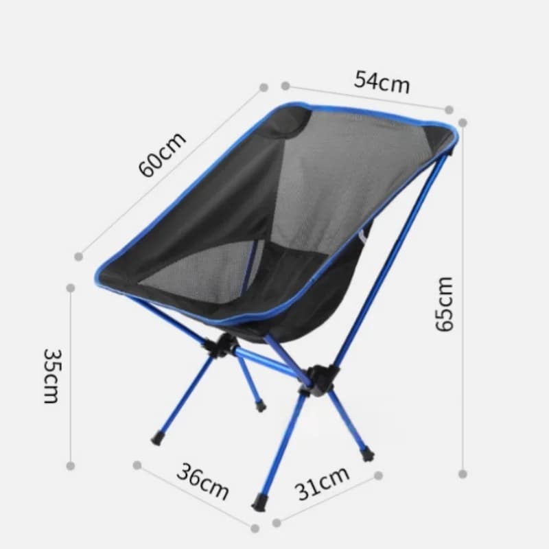 Chaise lune camping pliante aluminium - Ultra-légère pour pêche confortable en extérieur