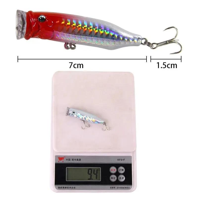 Leurre popper 7cm 9.4g 2026 pour pêche en surface - Topwater innovant pour perche et carnassiers