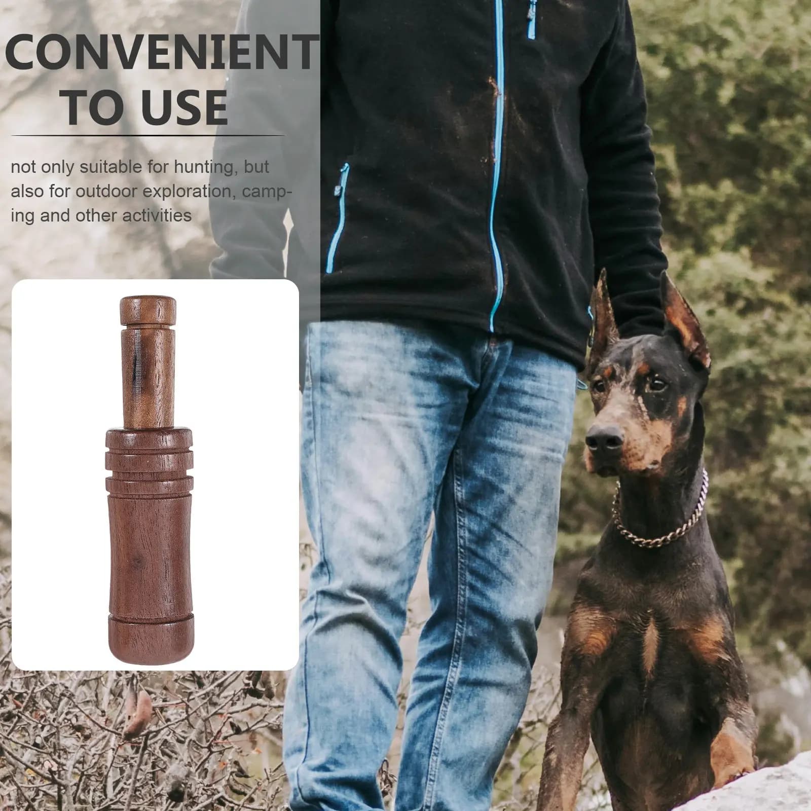 Appel canard réaliste en bois pour chasse - Sifflet leurre canard accessoire chasse outil appelant gibier