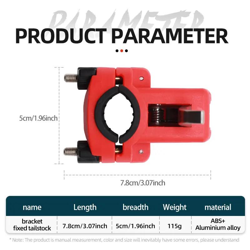 Support canne à pêche bateau avec pince réglable et porte-cartes pour pêche en mer pratique