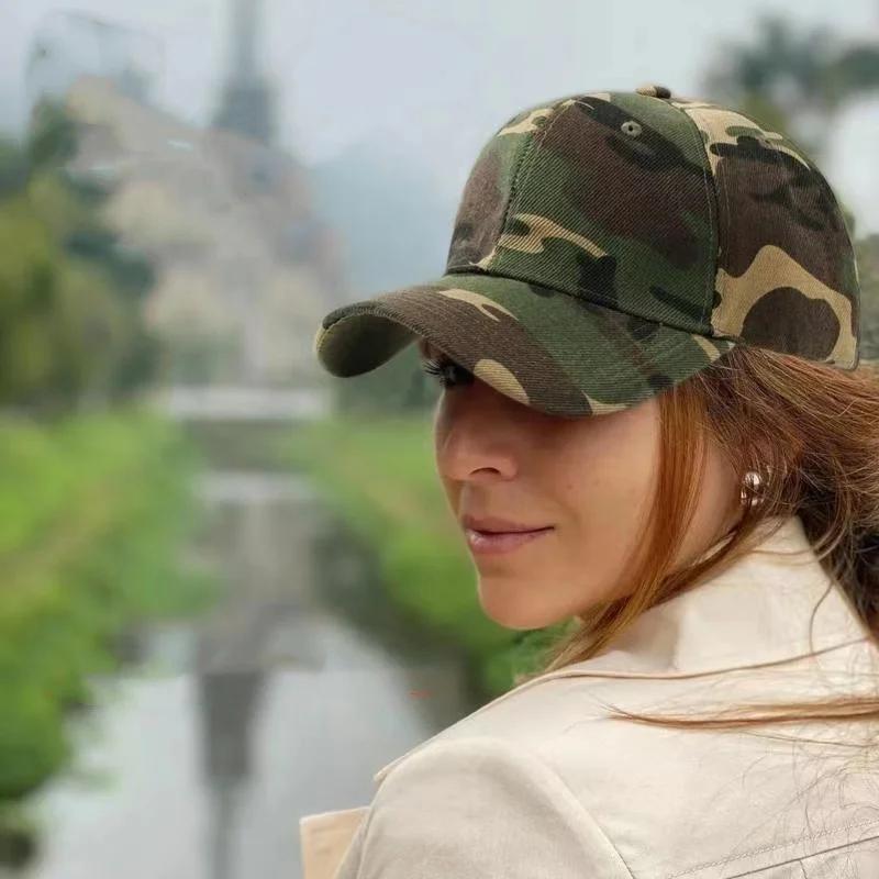 Casquette baseball camouflage coton été pêche unisexe anti-UV snapback ajustable sport