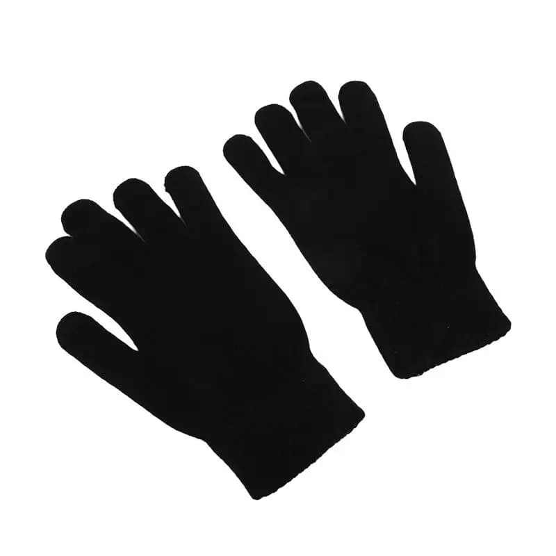 Gants d'hiver cinq doigts tactiles pour pêche et vélo - Chauffants tricotés anti-vent étudiants