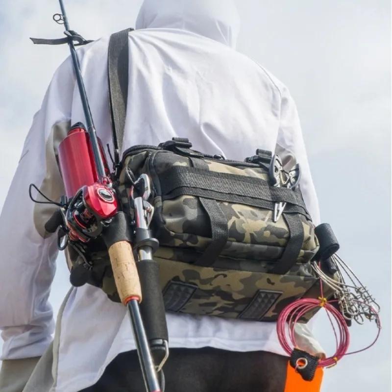 Sac à dos camouflage pêche homme - Rucksack multifonction loisirs extérieur maritime