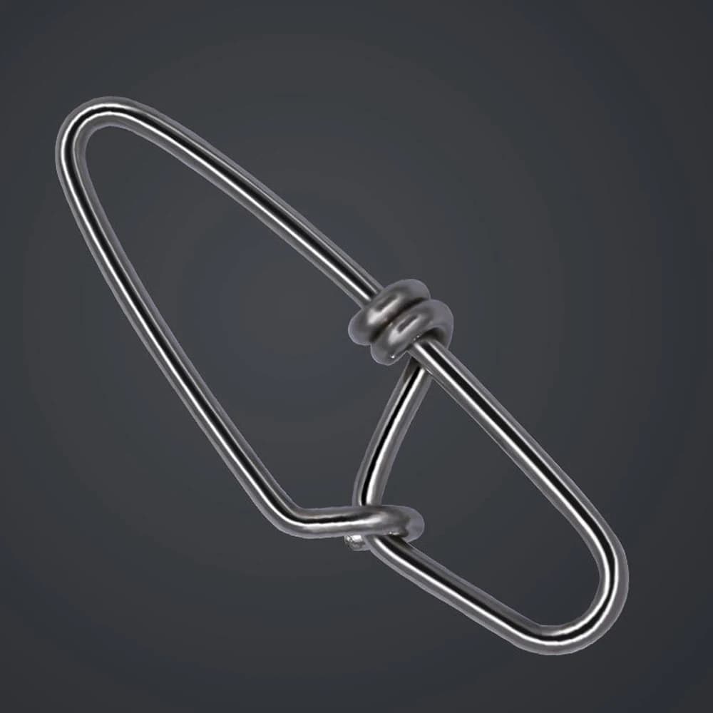 50 clips de pêche rapides pour leurres - Connecteurs en acier inoxydable pour crankbaits et leurres