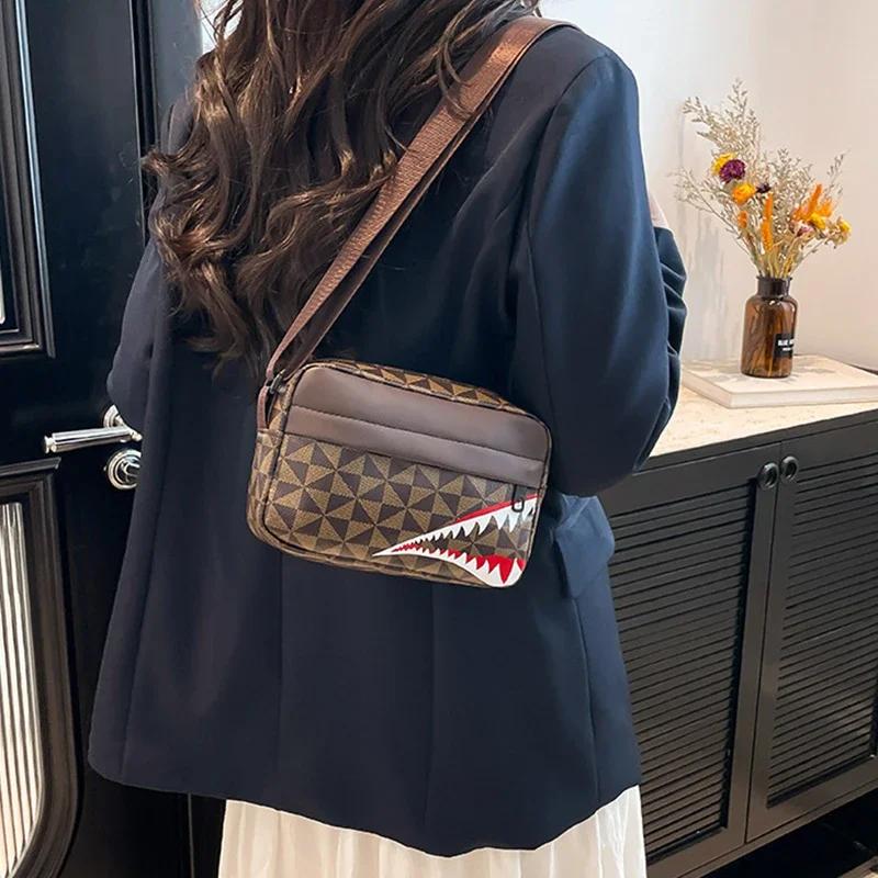 Sac bandoulière bouche requin créatif pêche porte-monnaie téléphone mode capacité