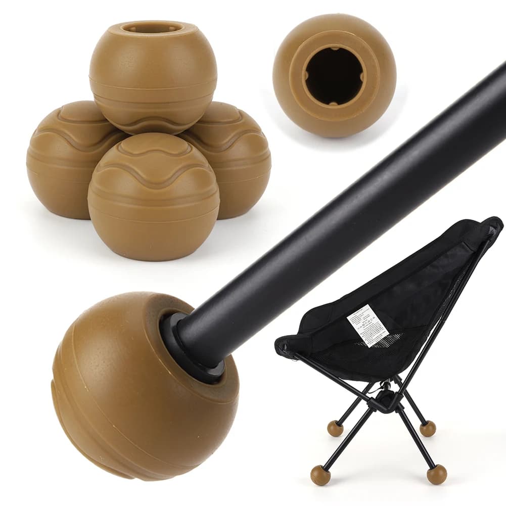 4 pieds anti-dérapants pour chaise de camping Helinox protège-pieds stabilisateurs caoutchouc
