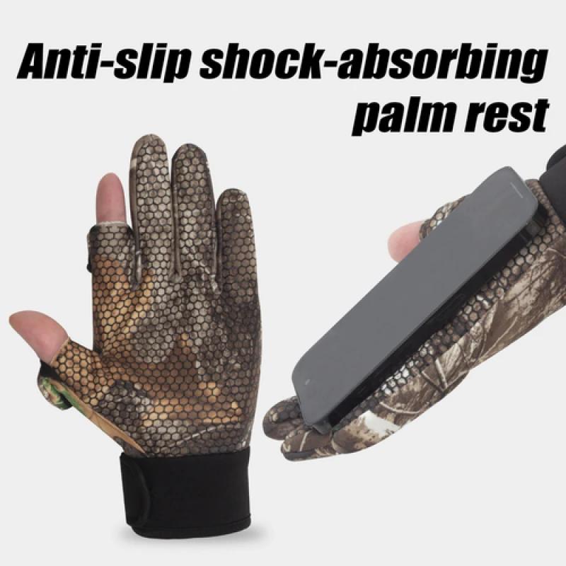 Gants de chasse tactiles anti-dérapants automne-hiver - Protection complète pour pêche et marche