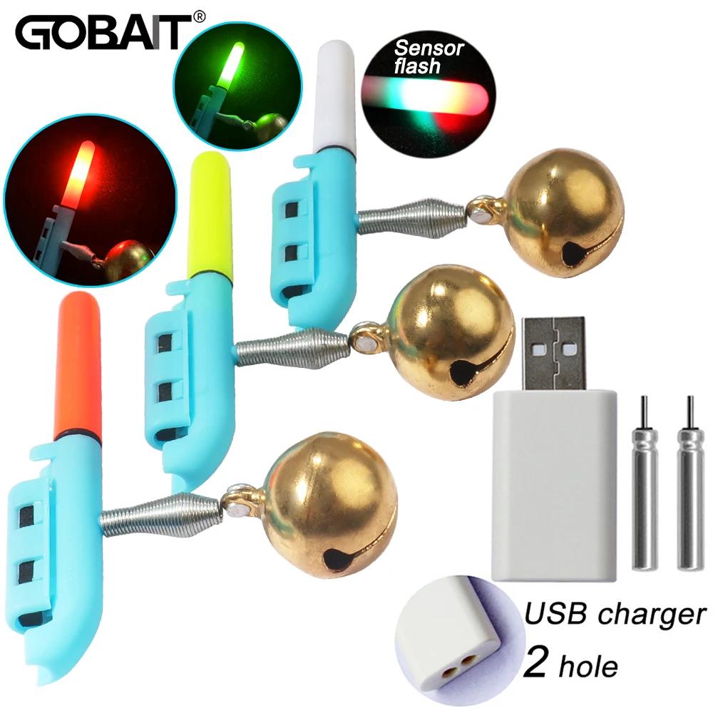 Lampe alarme pêche LED rechargeable USB - bâton lumineux clip canne pêche nocturne