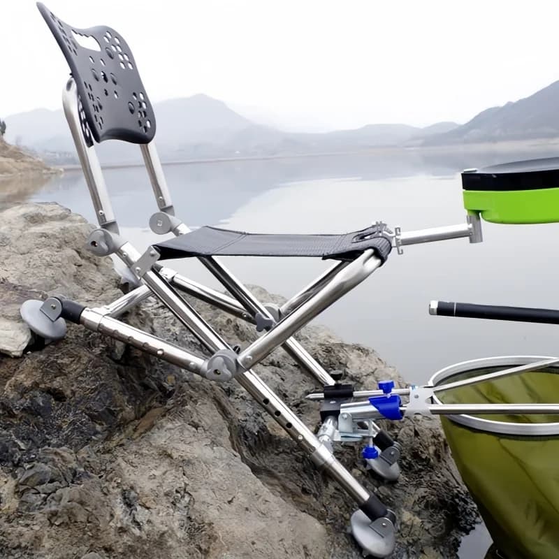 Chaise pêche tout terrain pliable 180° - Siège plage camping réglable dossier équipement pêche