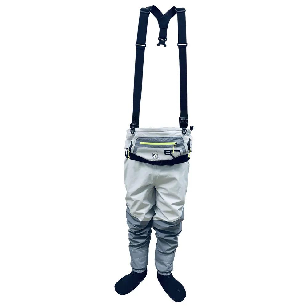 Waders convertibles ultralégards respirants étanches pour pêche à la mouche hommes