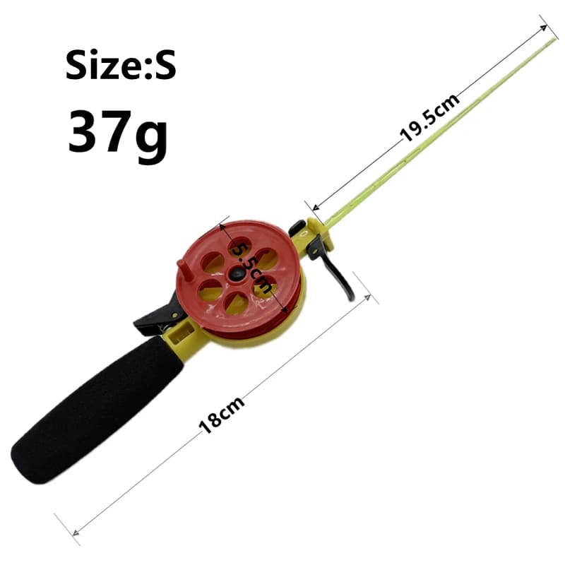 Canne pêche glace combo hiver vertical jig mormyshka perche bar truite ensemble complet
