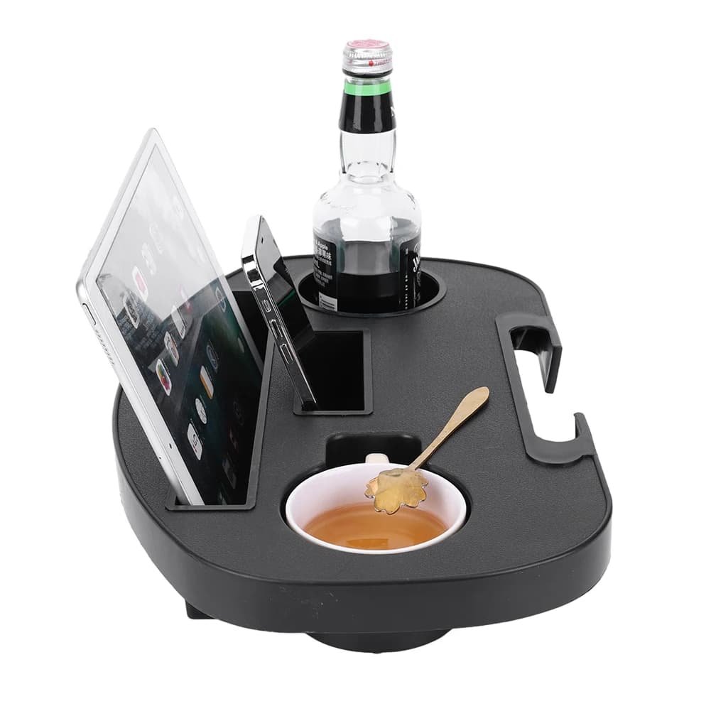 Plateau pour fauteuil zéro gravité avec porte-gobelet et support téléphone - Accessoire pratique fauteuil pliant
