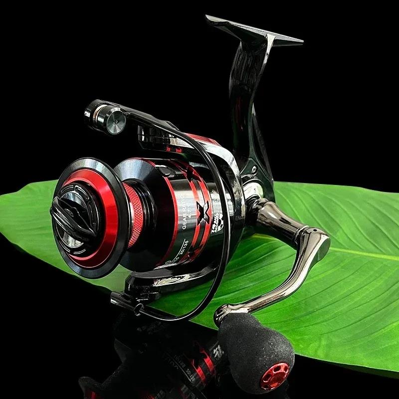 Moulinet spinning 10KG max drag, carrosserie métal durable, pour pêche eau douce et salée, roulements à billes