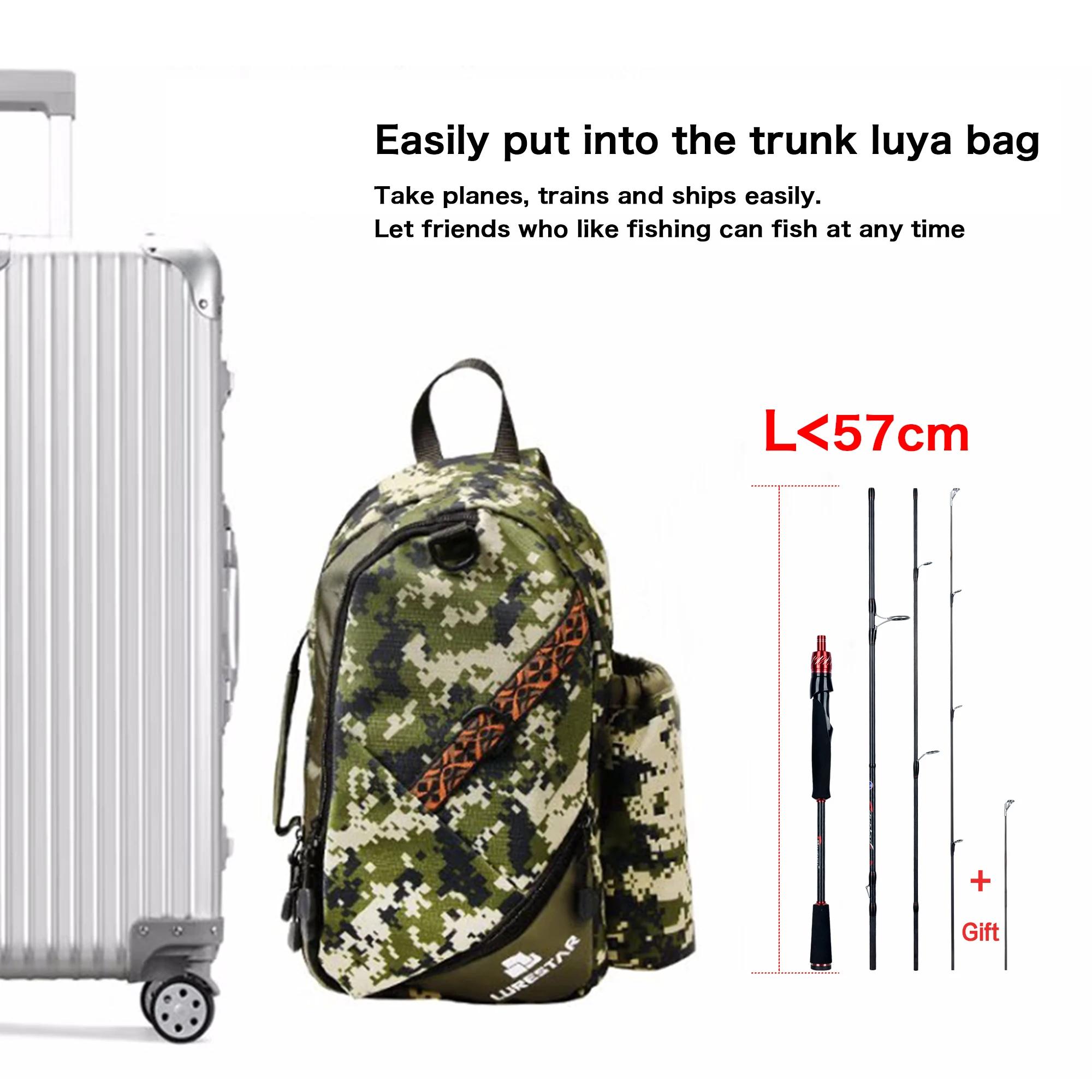 Canne à pêche carbone BIUTIFU pour voyageurs - Fuji 1.8-3.0m 5-42g idéale mini rock fishing et baitcasting