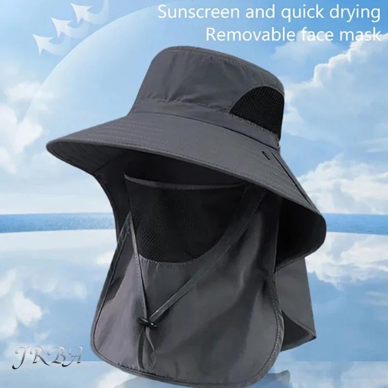 Chapeau de randonnée été protection UV à large bord respirant pour vélo et pêche rapide séchage