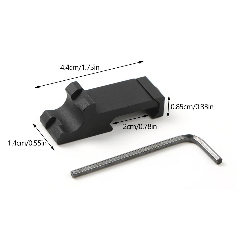 Adaptateur latéral 45 degrés rail Picatinny 20mm montage lampe laser lunette fusil chasse accessoire tactique