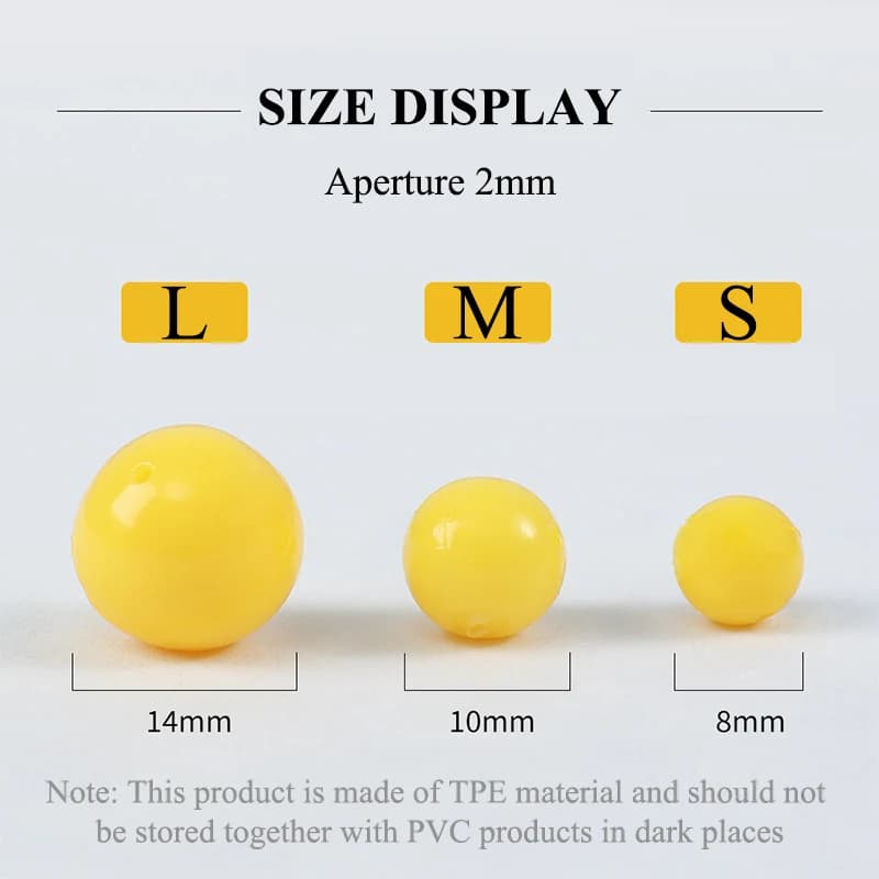 Leurre flottant maïs 50PCS - Appât artificiel TPE pour carpe avec flottabilité réglable 8-14mm
