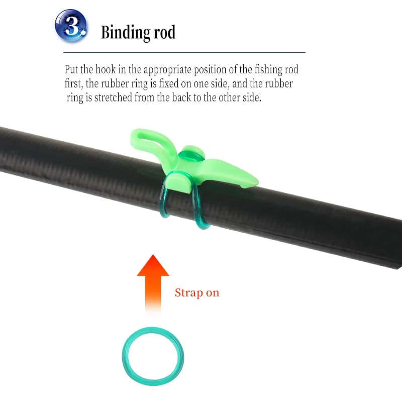 SQUID KING 2 pièces porte-hameçons fixe pour canne à pêche accessoires portable appâts leurres