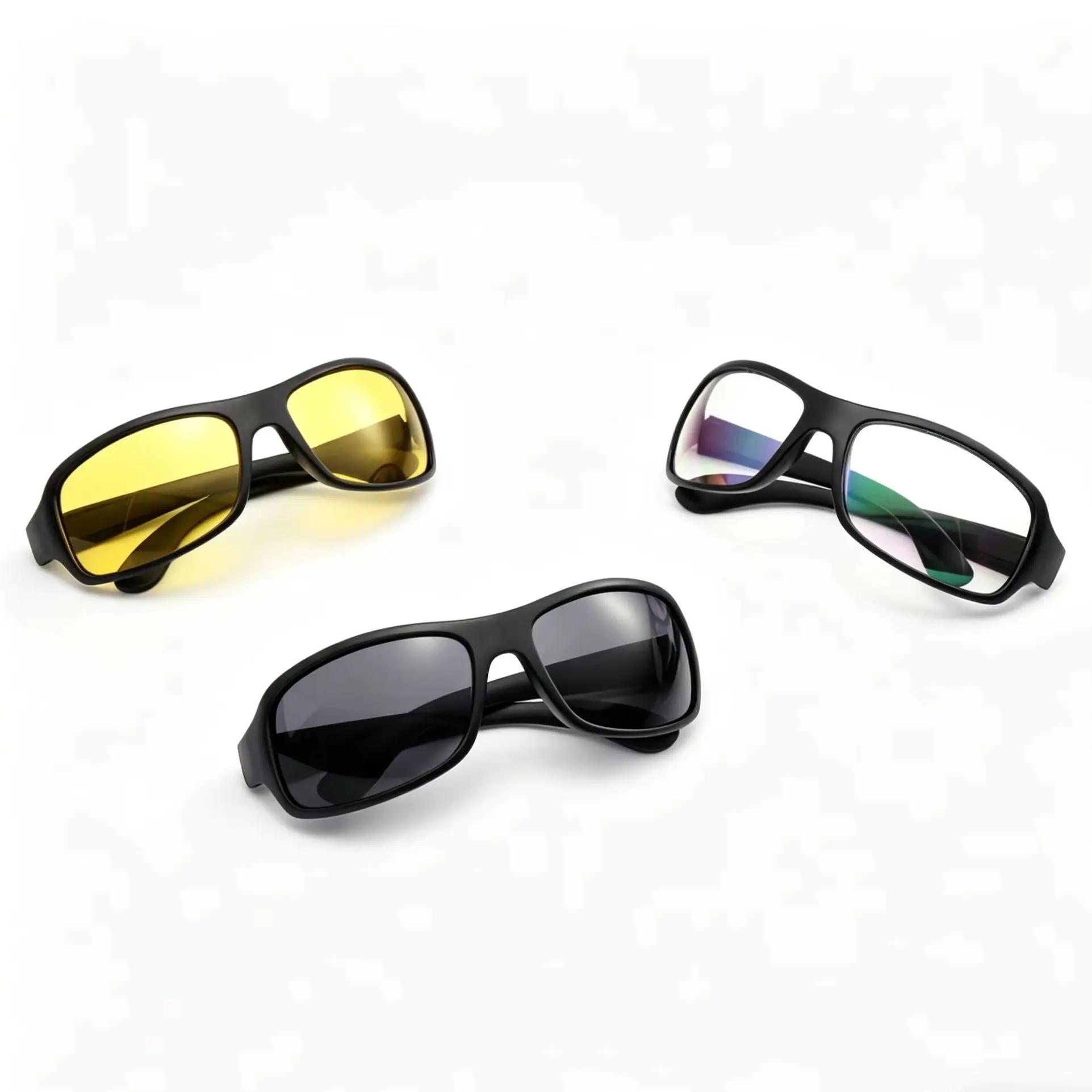 Lunettes de conduite nuit anti-reflets pour pêche nocturne - Vision nocturne améliorée pour pêcheurs