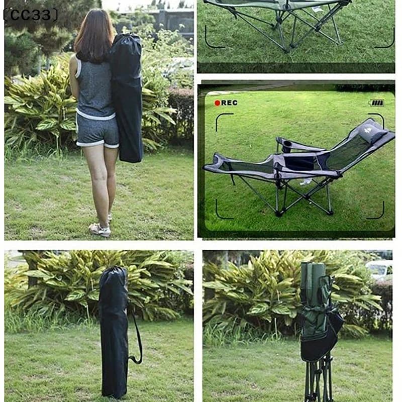 Sac de rangement 〔CC33〕 pour chaise pliante de camping fond rond cordon de serrage portable durable pique-nique