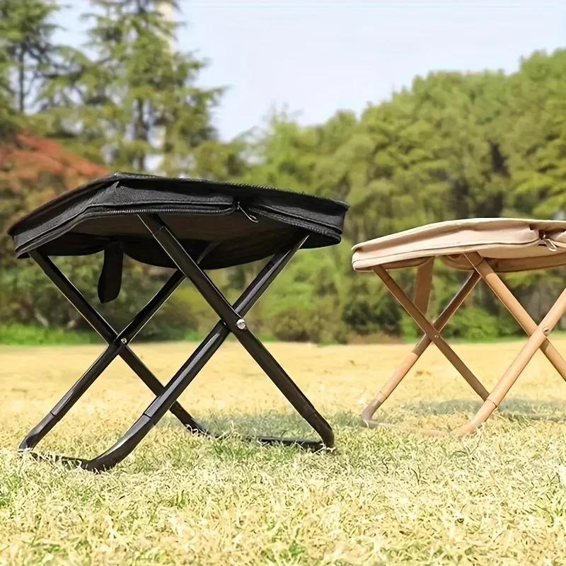 Tabouret pêche pliant style sac à main 2026 - Siège compact pour voyage et pique-nique