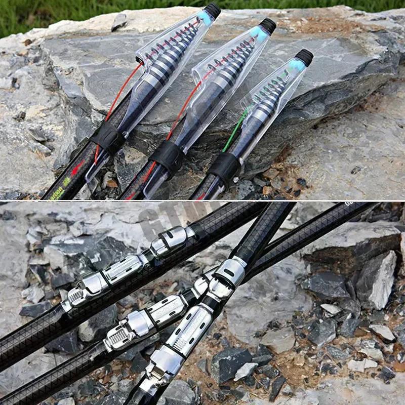 Canne télescopique carbone 2.7m-7.2m ultra légère - Pêche roche, carpe, voyage, mer