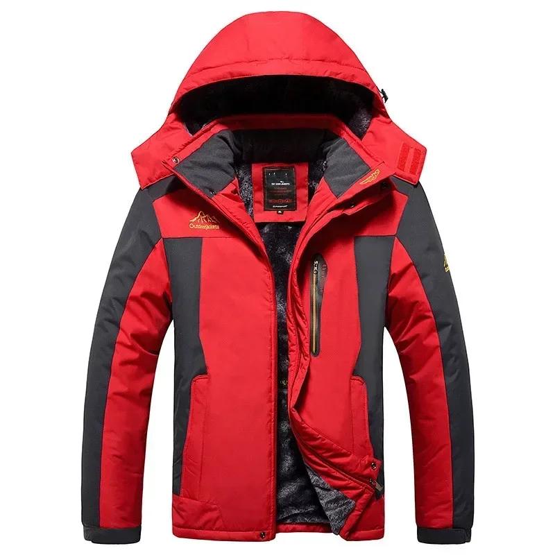 Parka homme imperméable épaisse 9XL pour pêche hivernale - Veste militaire polaire