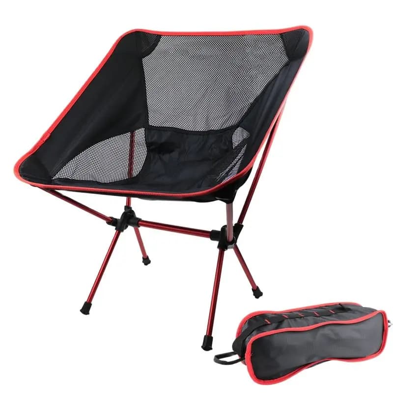 Chaise pliante portable camping plage jardin fauteuil lune confortable transport facile