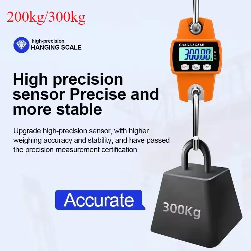 Balance multifonction numérique 200/300kg portable pêche vélo industriel test charge LCD