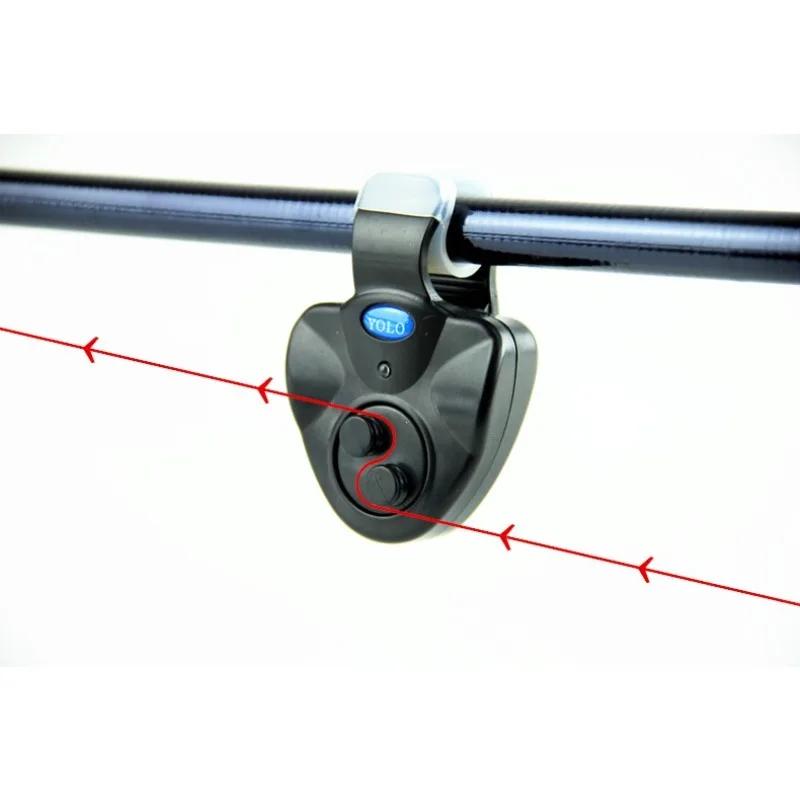 Alarme de touche LED portable pour pêche à la carpe - Indicateur avec amortisseur et signal sonore puissant