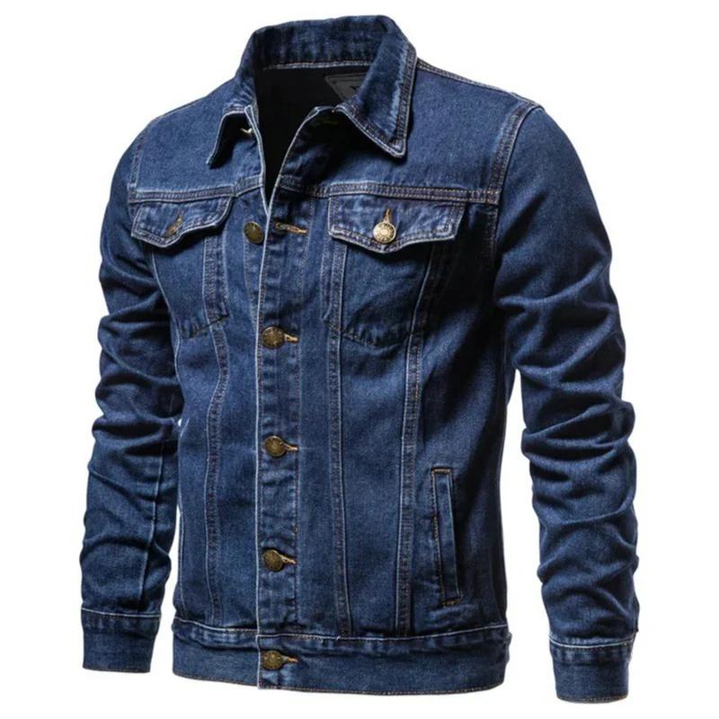 Veste jeans décontractée homme automne 2026 style jeune et polyvalent pour loisirs pêche