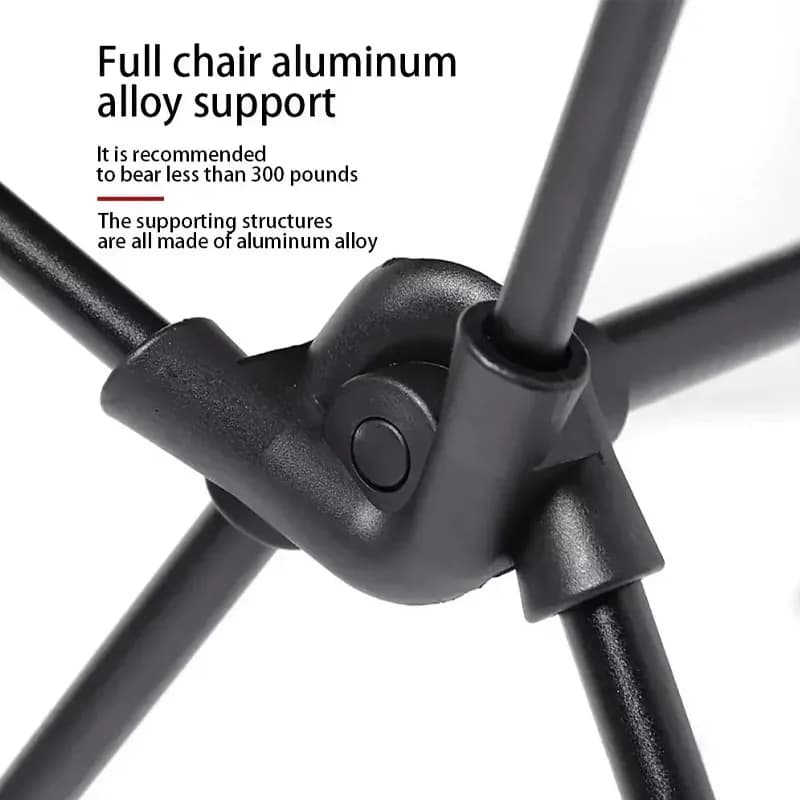 Chaise de camping extra large pliante et respirante en alliage d'aluminium pour pêche et plage