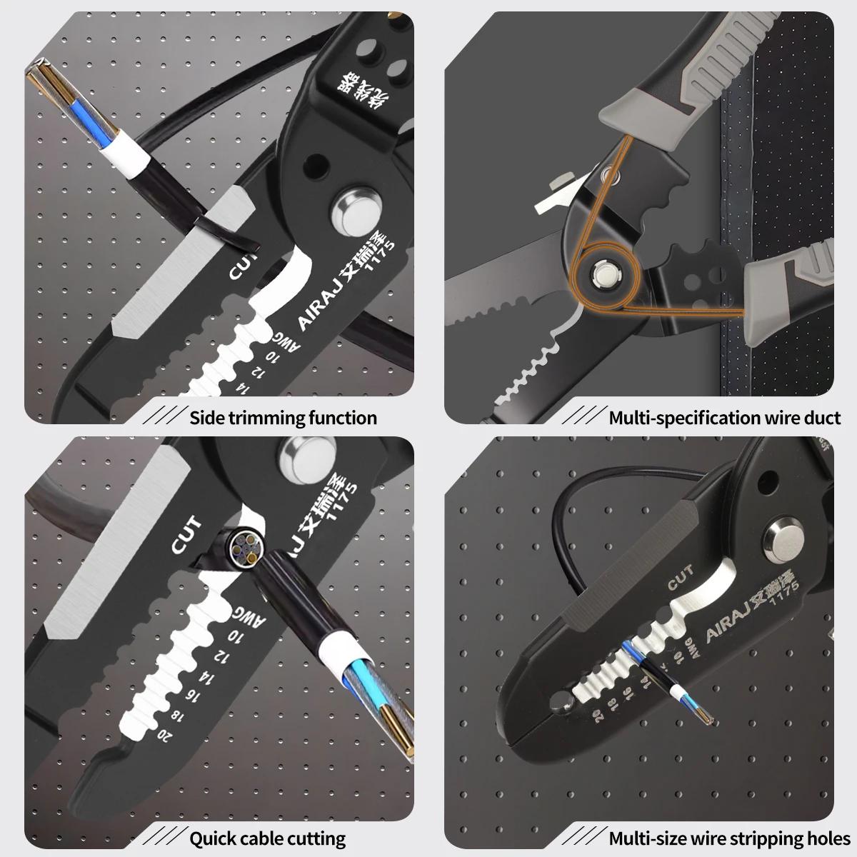 Pinces électriques AIRAJ multifonctions - Outils main pour mécanique et sertissage spécialisé pêche