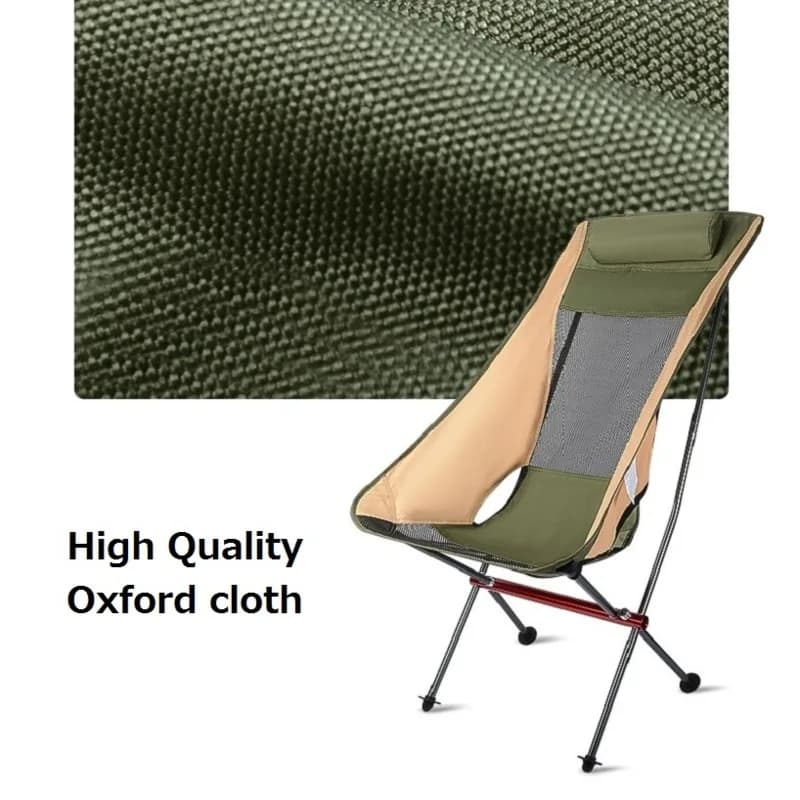Chaise lune aluminium ultra-légère pêche pliante - Siège jardin plage camping portable randonnée