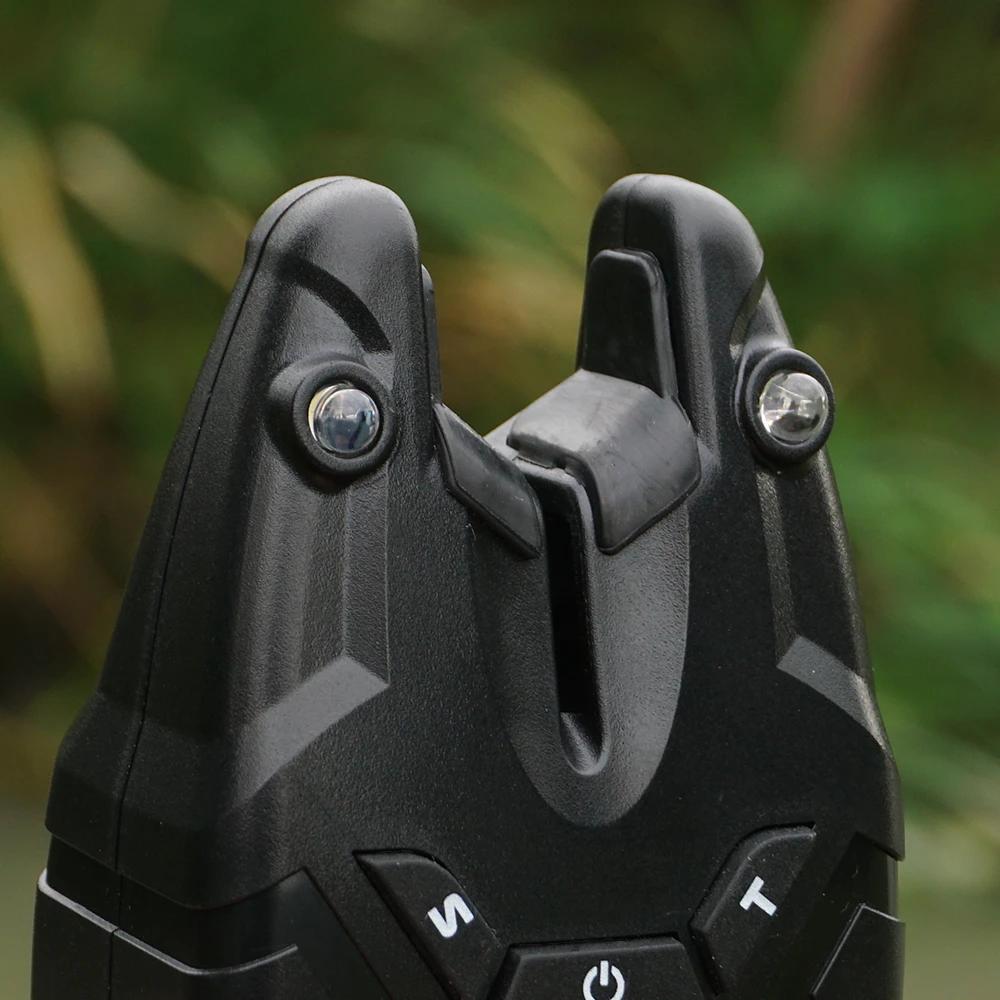 Alarme de touche sans fil waterproof Hirisi pour carpe - Set 1+3 avec indicateur morsure accessoires pêche