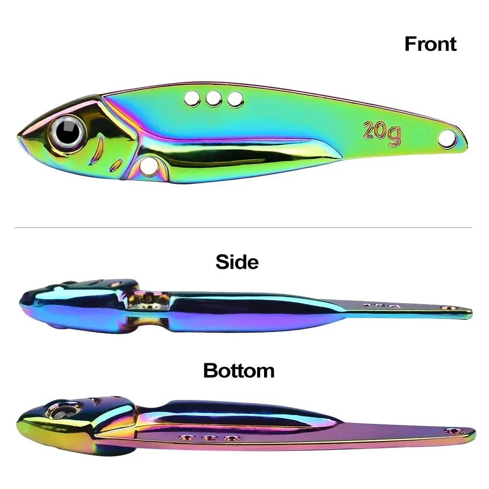 Leurre métal vib blade coulant 7g à 25g vibration swimbait pour pêche du brochet et de la perche
