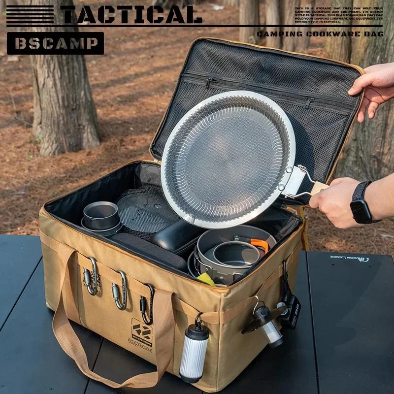 Sac de rangement tactique 30-42L pour matériel de pêche - Boîte isolante pliable étanche transport