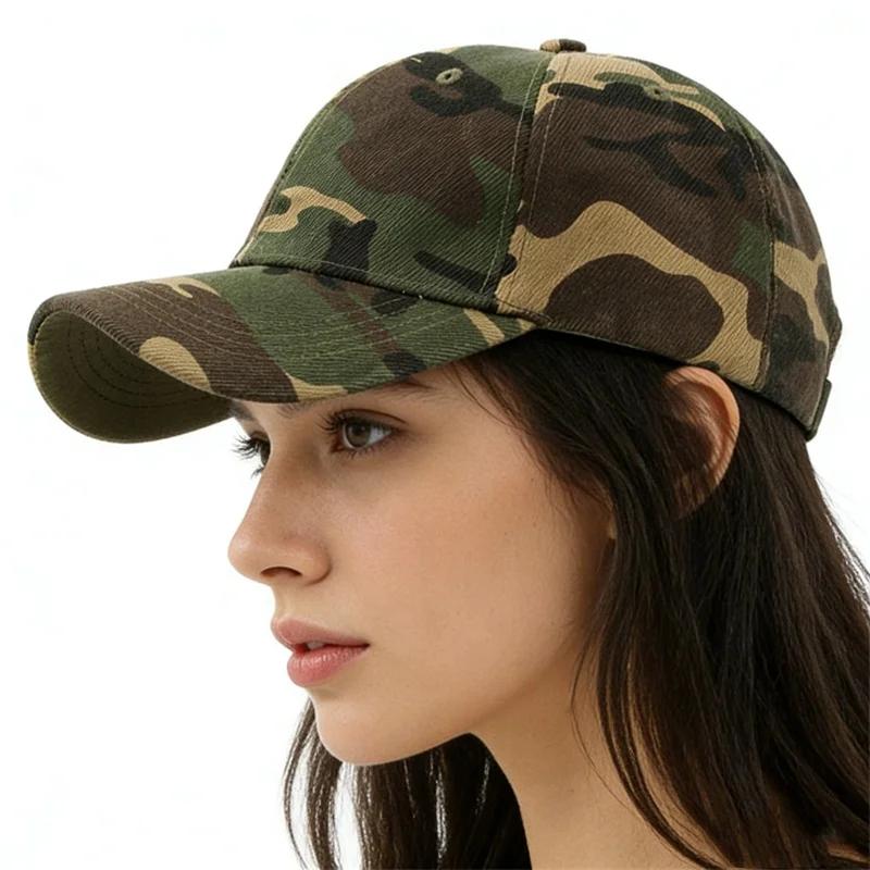 Casquette baseball camouflage coton été pêche unisexe anti-UV snapback ajustable sport