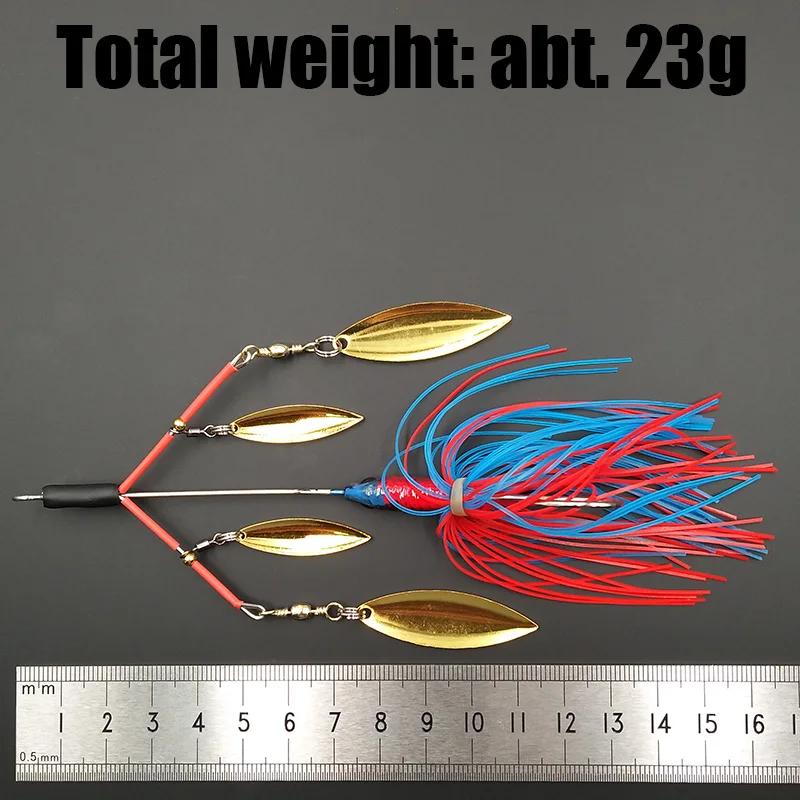 Leurre spinner bait Lunker 23g - Hélice bruyante et vibrations pour brochet, perche et truite