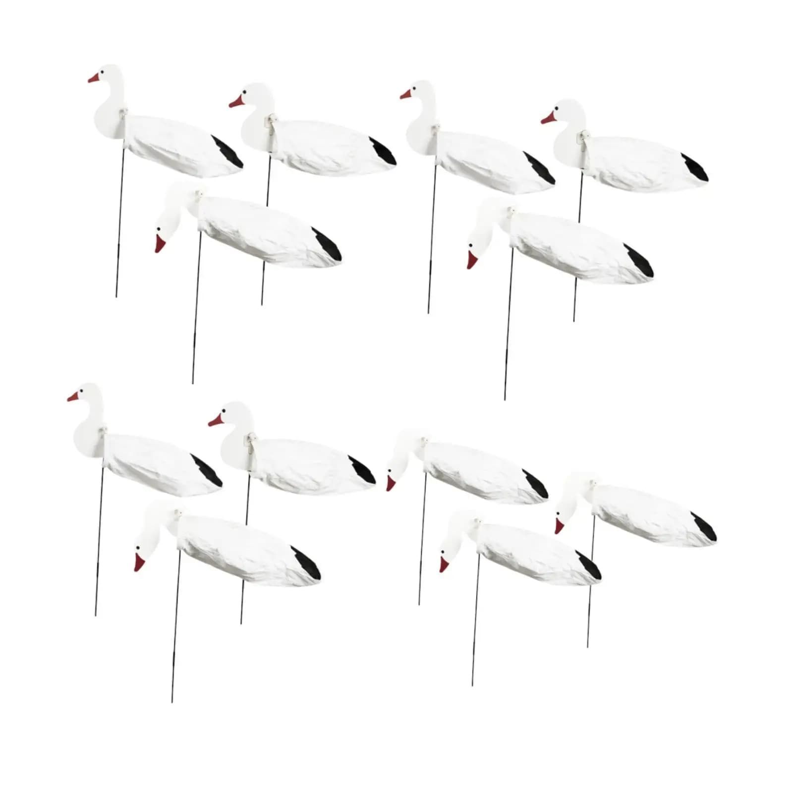 Leurres oie à mouvement vent - Ensemble déco jardin réaliste pour chasse au gibier d'eau attractif