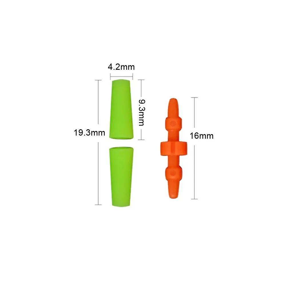 10 stoppeurs flotteurs pêche mer jaune orange accessoires clip anti-vent barre outil